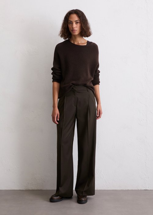 Wide Leg Pants — Dark Coffee