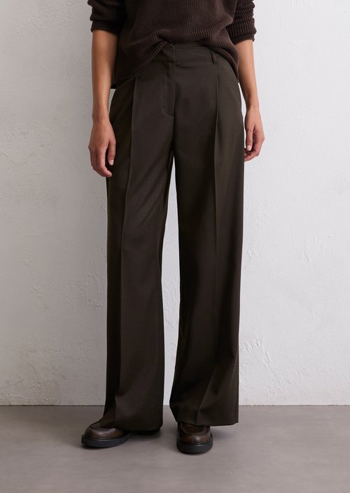 Wide Leg Pants — Dark Coffee