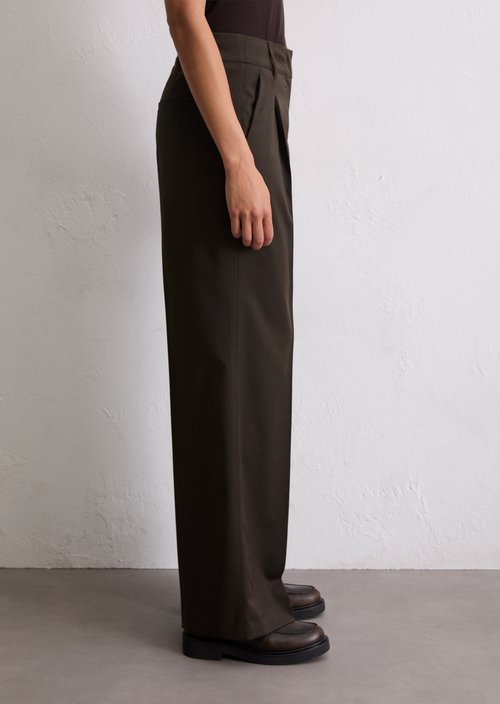 Wide Leg Pants — Dark Coffee