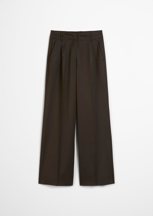 Wide Leg Pants — Dark Coffee