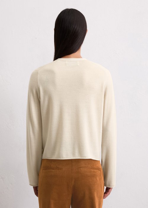 Cardigan slim — Light Oat
