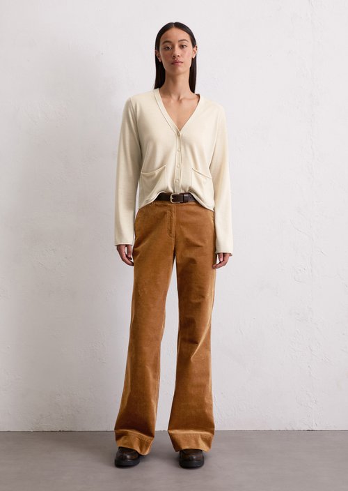 Cardigan slim — Light Oat