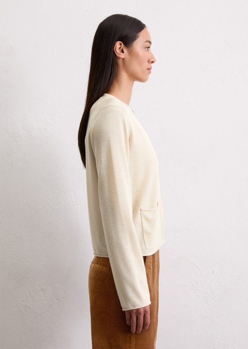 Cardigan slim — Light Oat