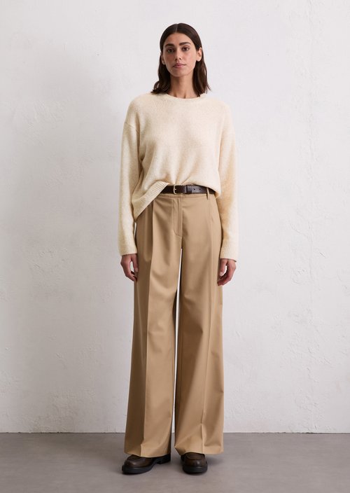 Loose knit sweater — Light Oat