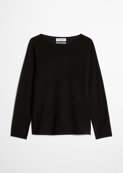 Knitted sweater slim — Black