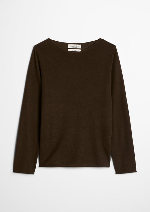 Knitted sweater slim — Burnt Coffee