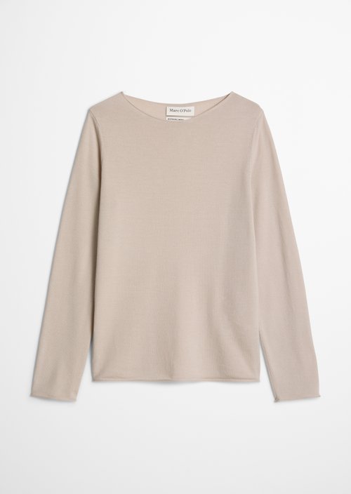 Knitted sweater slim — Natural
