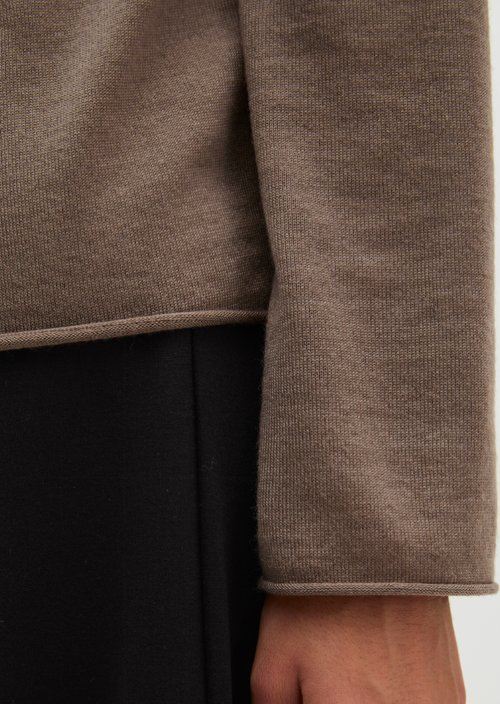 Knitted sweater slim — Stone Taupe