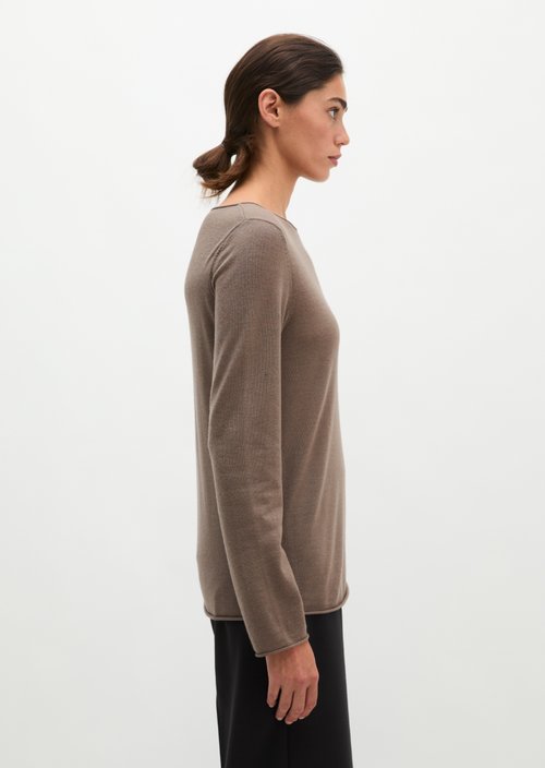 Knitted sweater slim — Stone Taupe