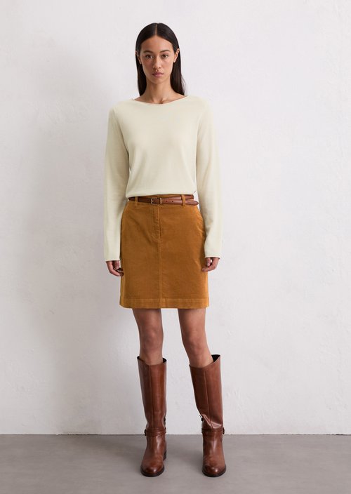 Knitted sweater slim — Light Oat