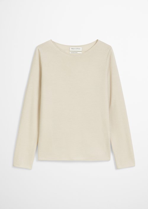 Knitted sweater slim — Light Oat