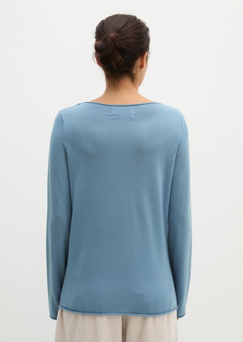 Knitted sweater slim — Stormy Sea