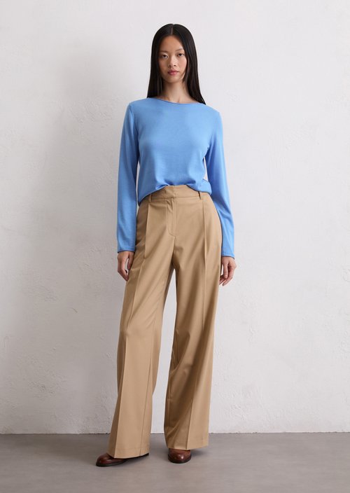 Knitted sweater slim — Cloudless Blue