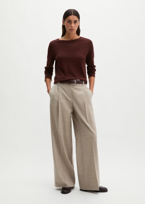 Knitted sweater slim — Black Cherry