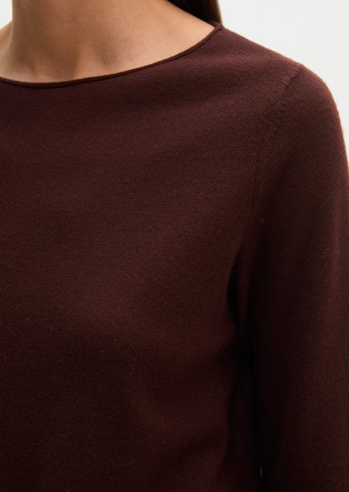 Knitted sweater slim — Black Cherry