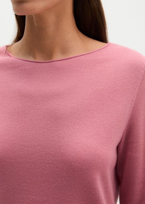 Knitted sweater slim — Berry Rose