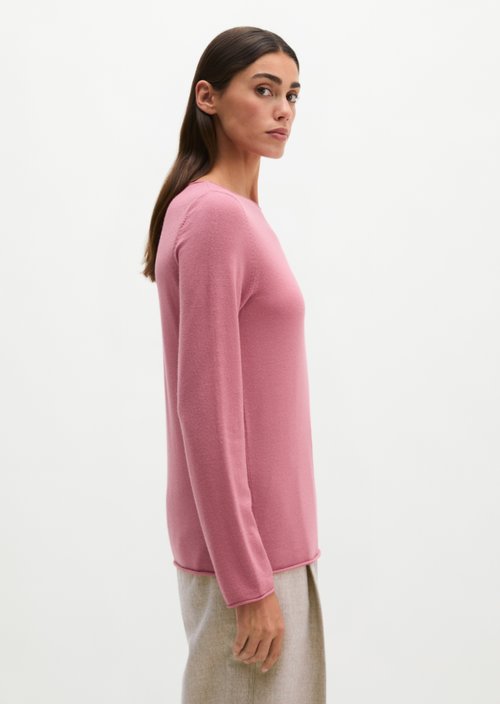 Knitted sweater slim — Berry Rose