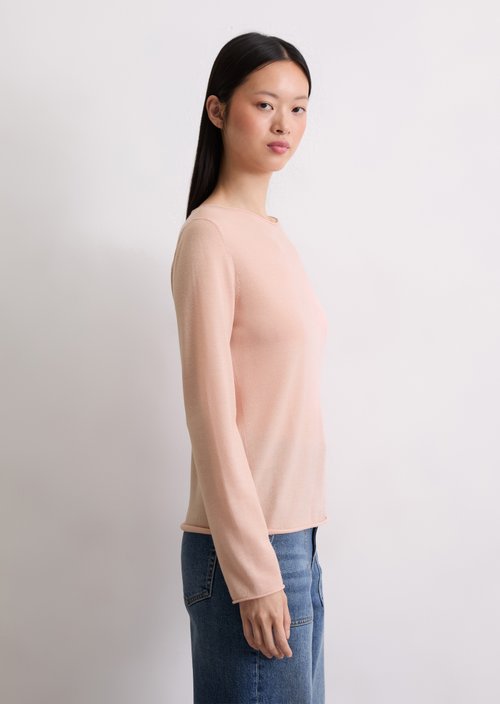 Knitted sweater slim — Pastel Rose