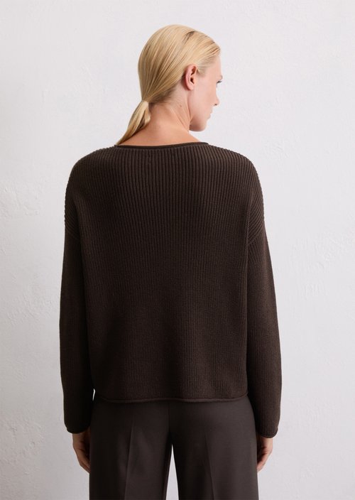DfC knitted sweater oversize — Dark Coffee