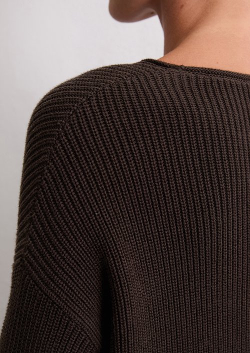 DfC knitted sweater oversize — Dark Coffee