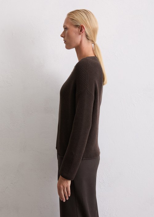 DfC knitted sweater oversize — Dark Coffee