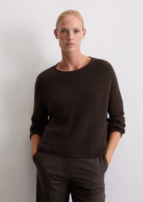 DfC knitted sweater oversize — Dark Coffee