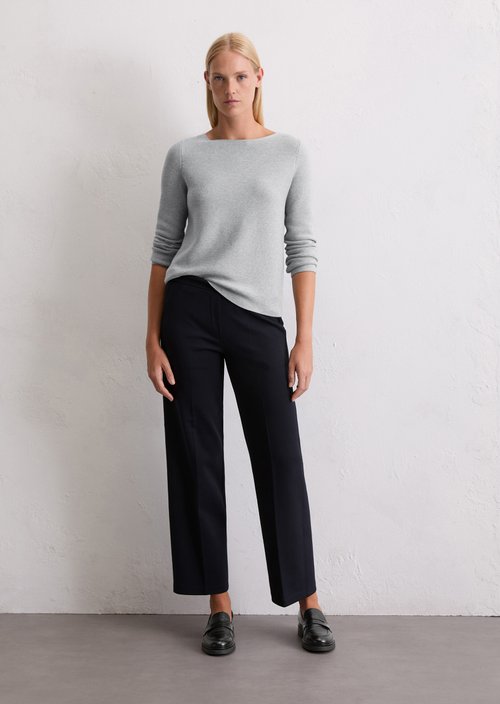 Sweater slim — Light Grey Melange
