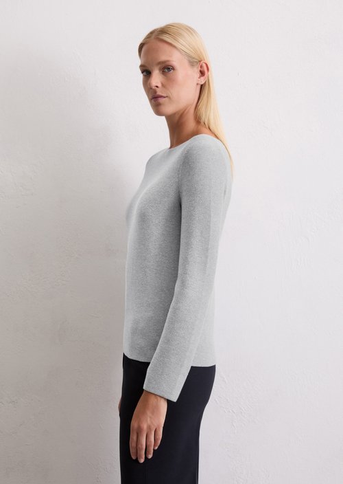 Sweater slim — Light Grey Melange