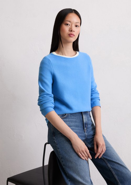 Sweater slim — Cloudless Blue