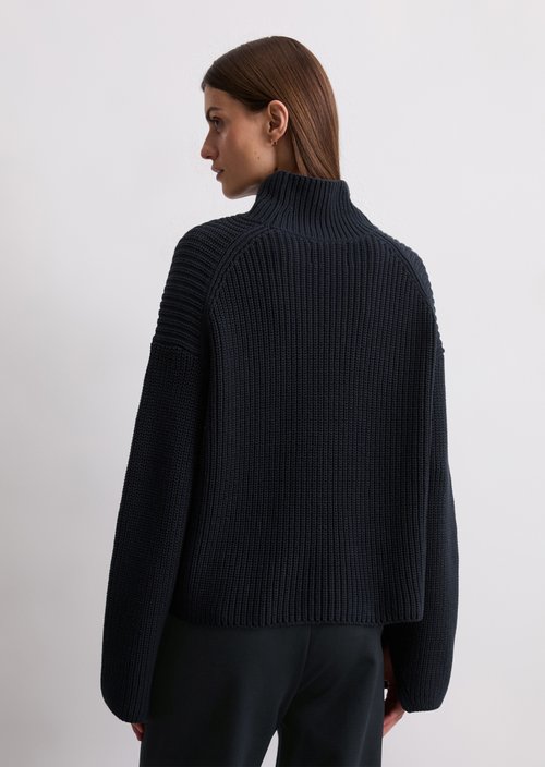 Knitted sweater Travel Collection — Deep Night Blue