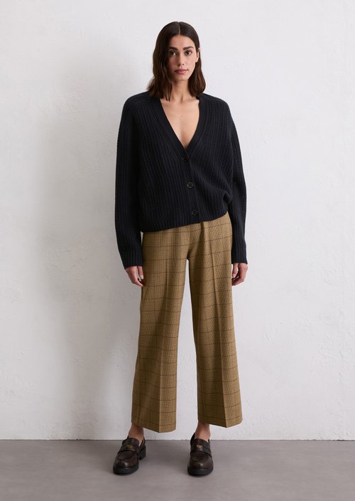 Ajour cardigan oversize — Deep Night Blue