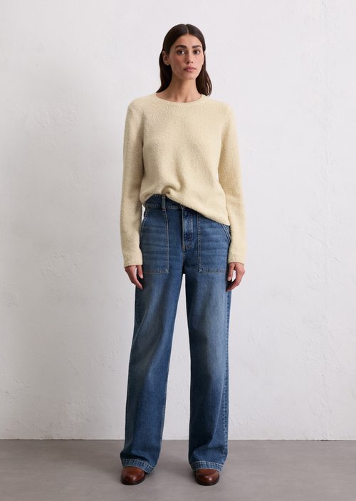 Knitted sweater regular — Light Oat