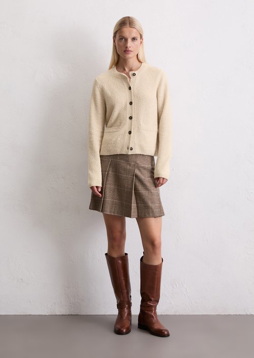 Cardigan regular — Light Oat