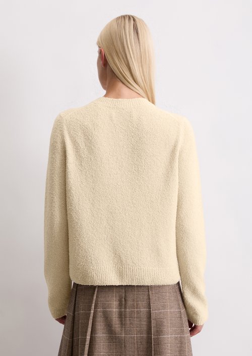Cardigan regular — Light Oat