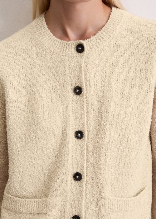 Cardigan regular — Light Oat
