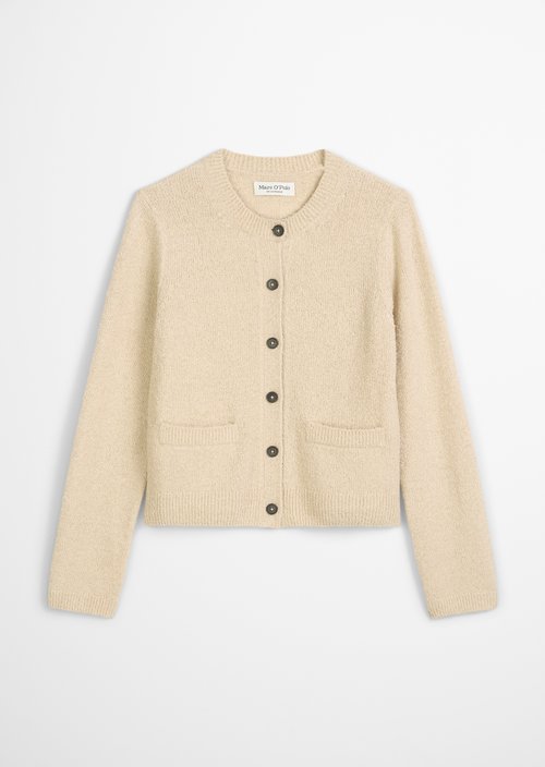 Cardigan regular — Light Oat