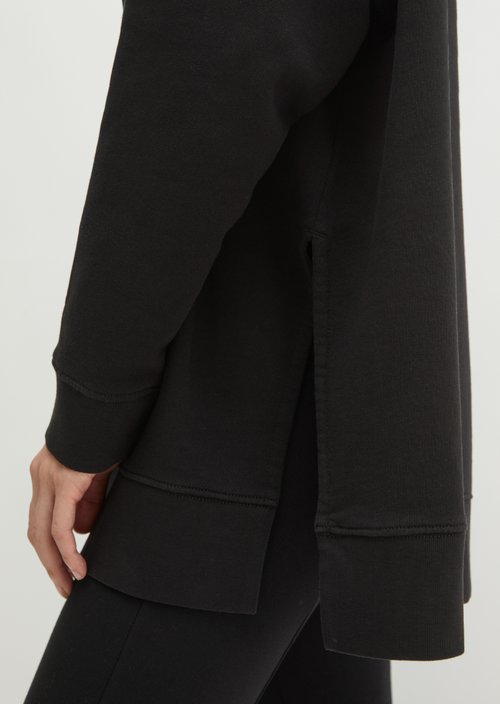 Logo sweatshirt loose — Black