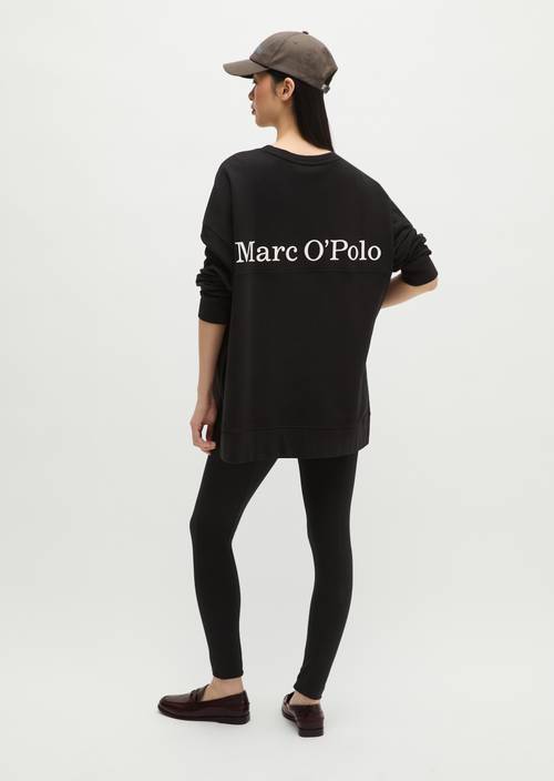 Sweat-shirt à logo loose Black en vue de face