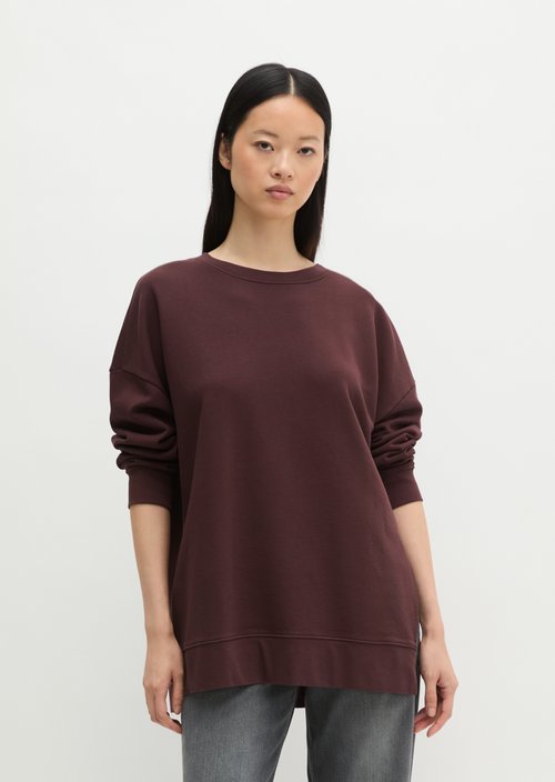 Logo sweatshirt loose — Black Cherry