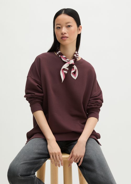 Logo sweatshirt loose — Black Cherry