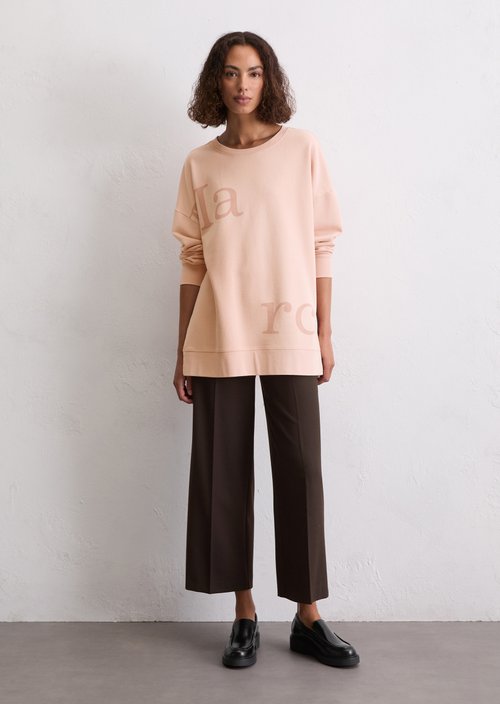 Logo sweatshirt loose — Pastel Rose