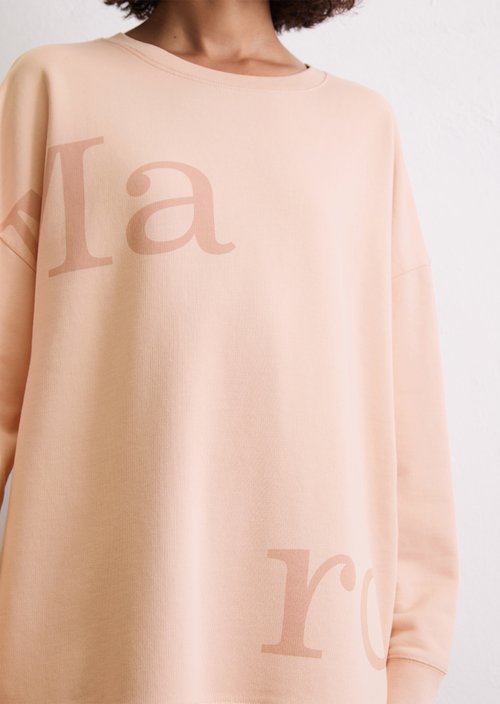 Logo sweatshirt loose — Pastel Rose
