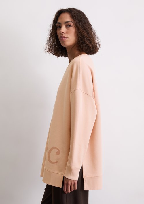 Logo sweatshirt loose — Pastel Rose