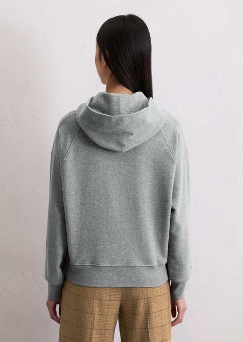 Logo hooded sweatshirt relaxed — Light Grey Melange