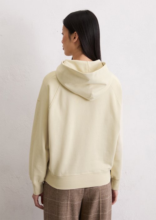 Logo hooded sweatshirt relaxed — Light Oat