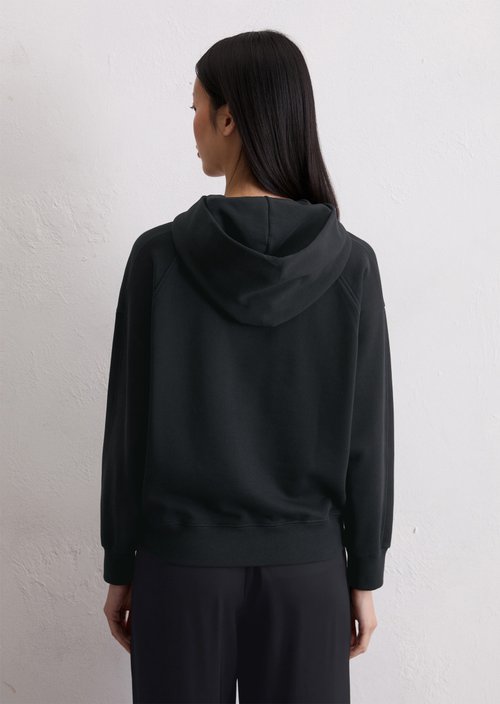Logo hooded sweatshirt relaxed — Deep Night Blue (alternate view)