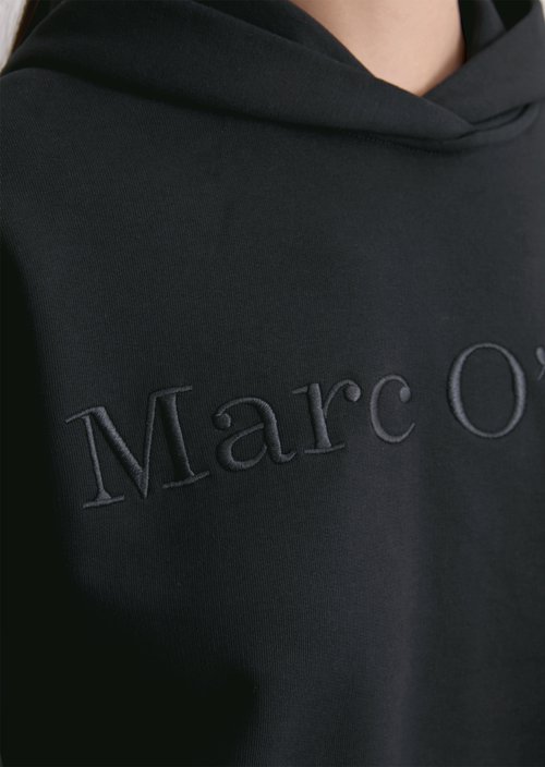 Logo hooded sweatshirt relaxed — Deep Night Blue