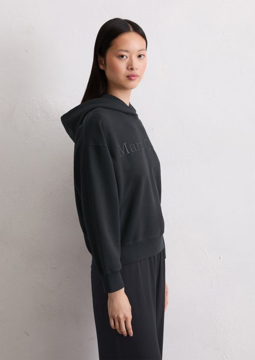 Logo hooded sweatshirt relaxed — Deep Night Blue