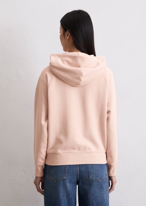 Logo hooded sweatshirt relaxed — Pastel Rose (alternate view)