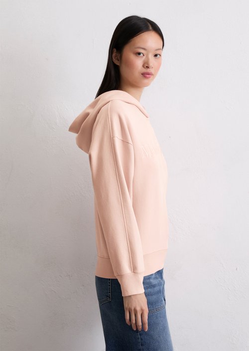 Logo hooded sweatshirt relaxed — Pastel Rose